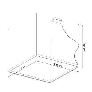 Candelabru LED Nelya Auriu 3000K 110x110x150 cm - Img 6