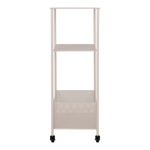 Carucior metalic mobil Torres, Bej, 35x35x100 cm - Img 4