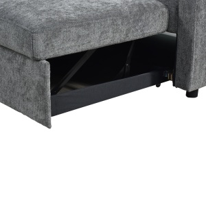 Coltar extensibil, Lounivo, Antracit, 215x215x84 cm - Img 7
