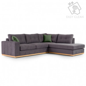 Coltar Stanga Boston Gri Inchis - Natural 280x225x95 cm