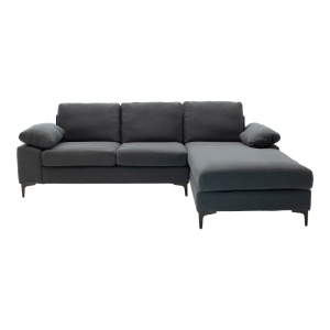 Coltar stanga, Cohen, Gri inchis, 240x159x83 cm - Img 2
