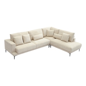 Coltar stanga Maliva, Bej, 277x206x85 cm - Img 3