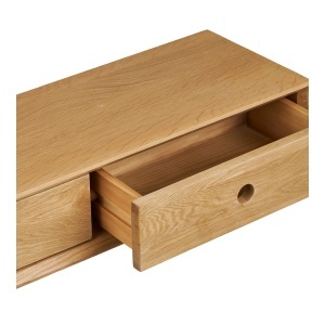 Comoda de perete Luzern, Nuc, 25x80x15 cm