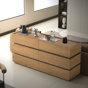 Comoda Sonlen, Pako World, Stejar, MDF, 120x40x72 cm - Img 2