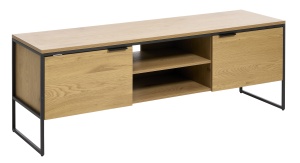 Comoda TV CESURA, Stejar deschis, 45x55x155 cm - Img 2