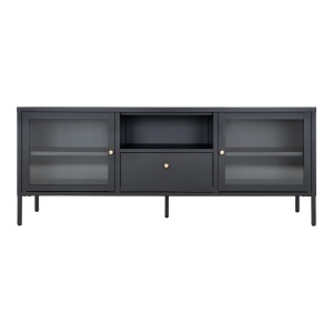 Comoda TV Dalby, Negru, 35x150x60 cm - Img 5