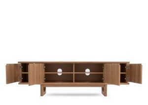 Comoda TV FLOW, Stejar deschis, 40x57x180 cm - Img 3