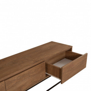 Comoda TV Milo 180 Walnut-Negru - Img 5