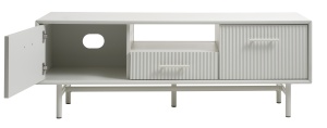 Comoda TV PALMA, Gri deschis, 45x50x140 cm - Img 2