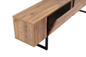 Comoda TV Serenity Natural cu Negru - Img 9