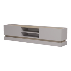 Comoda TV, Wendo, Gri, 200x37x47 cm - Img 5