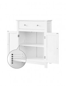 Comoda, Vasagle, BBC61WT, Alb, 60 x 30 x 80 cm - Img 4
