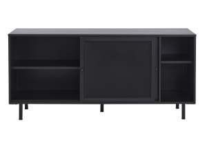 Comoda VEEP, Negru, 46x75x160 cm - Img 4