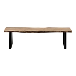 Consola Miles Boho, Pako World, lemn masiv de salcam, Grosime 3.7 cm, Natural, 160x40x76 cm - Img 3
