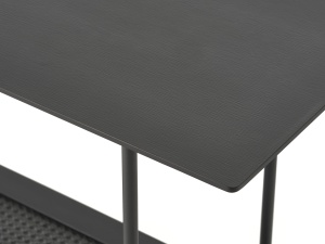 Consola PENSACOLA, Negru, 37x75x100 cm - Img 4
