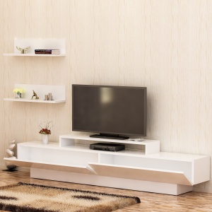 Consola TV Lucca Alb 180x40x31 cm - Img 2