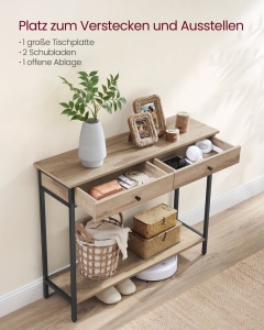 Consola, Verona, Maro, 100x80x30 cm - Img 3