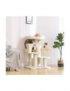 Copac pentru pisici, Feandrea, PCT01M, Bej, ‎70 x 60 x 112 cm - Img 2