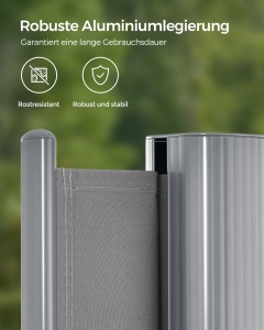 Copertina laterala Songmics Gri 180x350 cm - Img 5