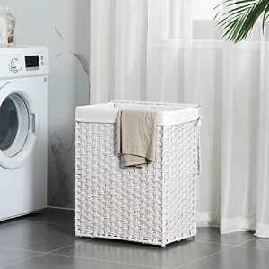 Cos de rufe, Songmics, Alb, 45.5x32x61 cm - Img 3