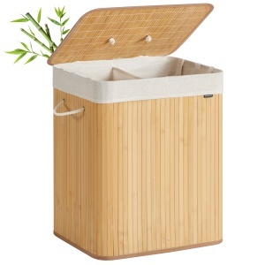 Cos de rufe Songmics Natural 50x40x61 cm - Img 2