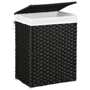 Cos de rufe, Songmics, Negru, 45.5x32x61 cm - Img 2