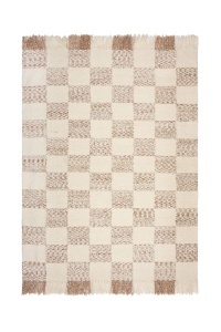 Covor Eric Checkboard Bej, Natural 160x230 cm, Flair Rugs - Img 2