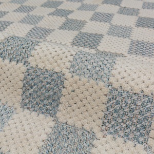 Covor Muted Checkerboard Albastru 194x290 cm - Img 5