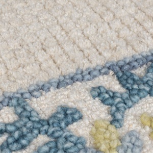 Covor Myla Floral Frame Albastru 120x170 cm, Flair Rugs - Img 5