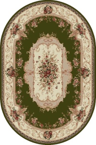 Covor Oval, Lotos, Verde, 200x300 cm, Delta Lotos 507