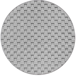 Covor rotund Helix V4 Argintiu 80x80 cm - Img 2
