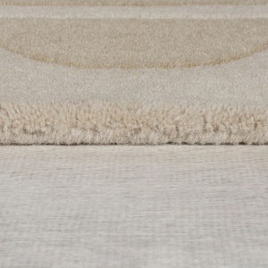 Covor rotund Lois Scallop Natural 120X120 cm, Flair Rugs - Img 4
