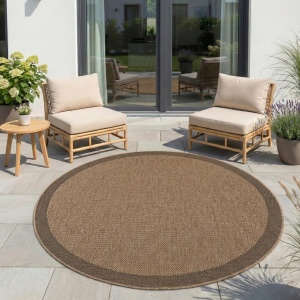 Covor rotund Timber V2 Bej 120x120 cm - Img 3