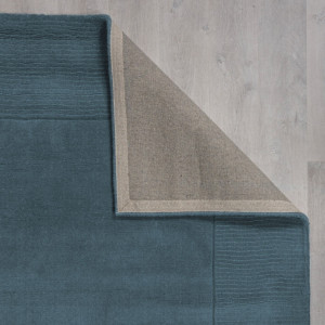 Covor Textured Wool Border Albastru 200X290 cm, Flair Rugs - Img 3
