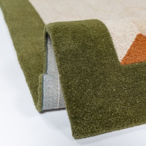 Covor traversa Apex Border Wool Verde 60x230 cm - Img 2