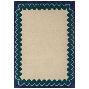 Covor Wiggle Wool Turcoaz 140x200 cm - Img 5