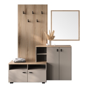 Cuier Ebro Bej 150.3x41.2x204.7 cm - Img 2