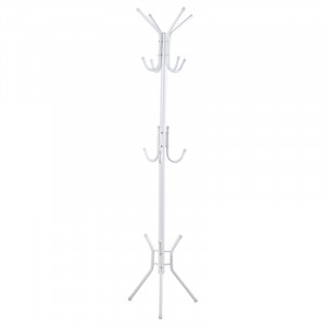 Cuier haine tip pom Piero metal alb D44x181cm