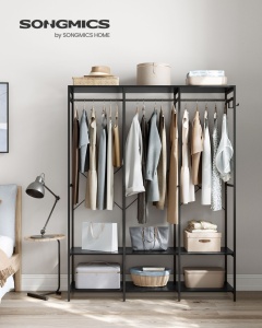 Cuier Songmics Negru 141x40x180 cm - Img 2