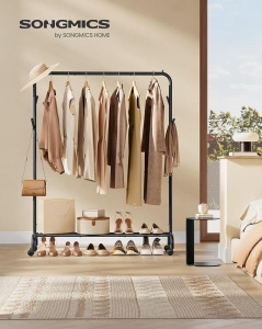 Cuier stander Negru Songmics 103.5x39x155 cm - Img 2
