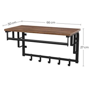 Cuier, Vasagle, Negru, 66x30x27 cm - Img 4