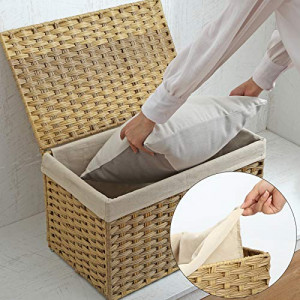 Cutie de depozitare, Songmics, Galben, 55.5x34.0x34.0 cm - Img 4