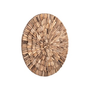 Decoratiune de perete din lemn Wargrene Boho Pako World Natural 60x60x6 cm - Img 2