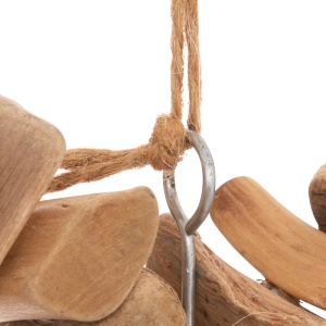 Decoratiune perete inima lemn Herea Natural 36x4.5x37 cm - Img 2
