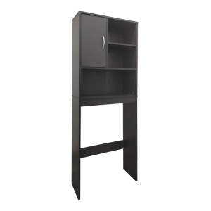 Dulap baie masina de spalat Tazien Gri inchis 60x24x168.5 cm