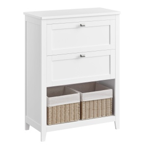 Dulap baie Vasagle, BBC545W02, Alb, 30 x 60 x 80 cm