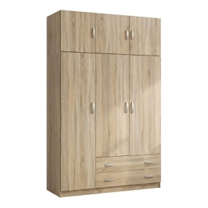 Dulap cu 3 usi Alvia, Sonoma, 150x51x240 cm - Img 3