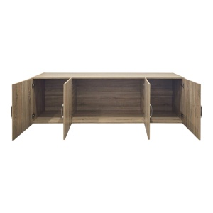 Dulap cu 3 usi, Alvia, Stejar, 51x200x60 cm - Img 2