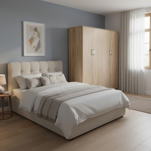 Dulap cu 4 usi, Athos I, V1, Stejar, 160x42x180 cm