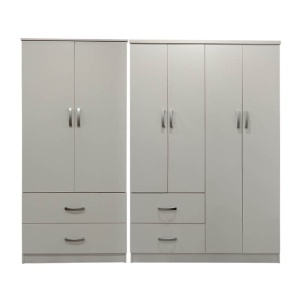 Dulap cu 6 usi, Athos, V13, Alb, 200.5x42x180 cm - Img 3